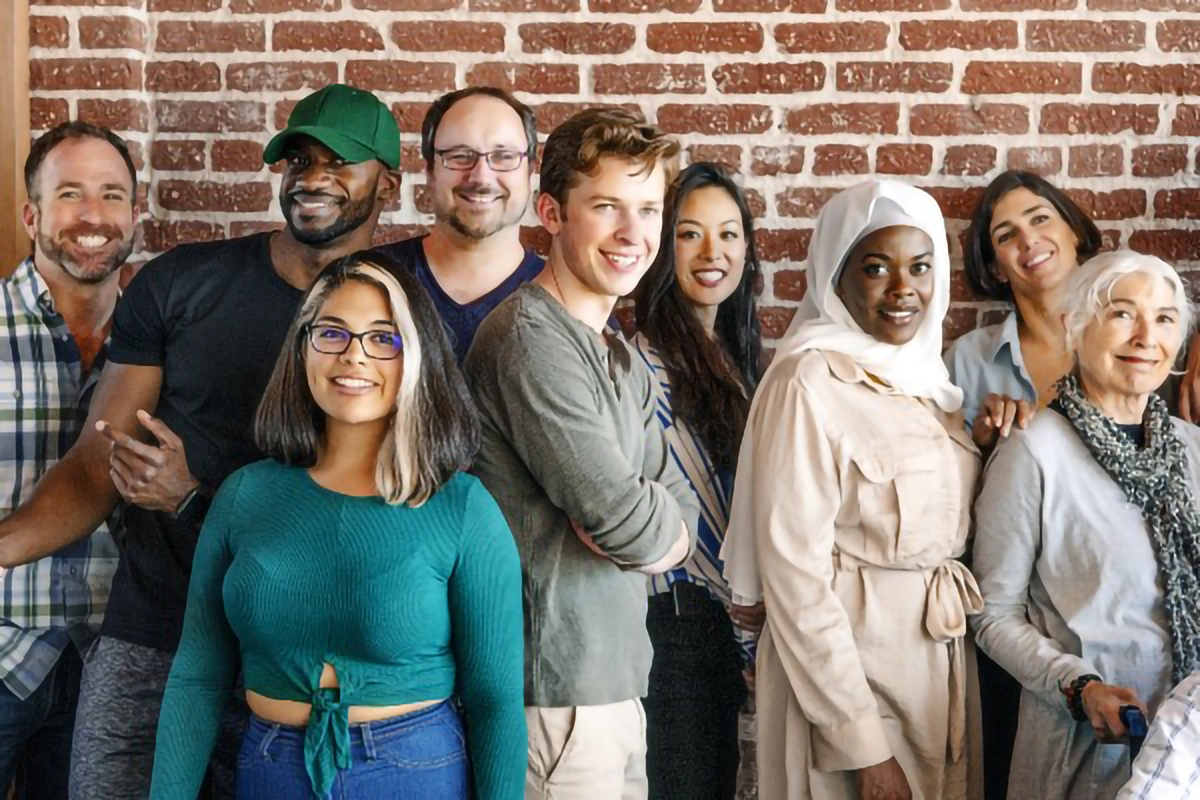 a group of people